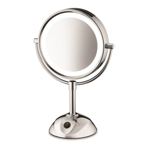 Conair® Two-Sided 5x Magnification, LED Lighted Vanity Mirror, Chrome Finish